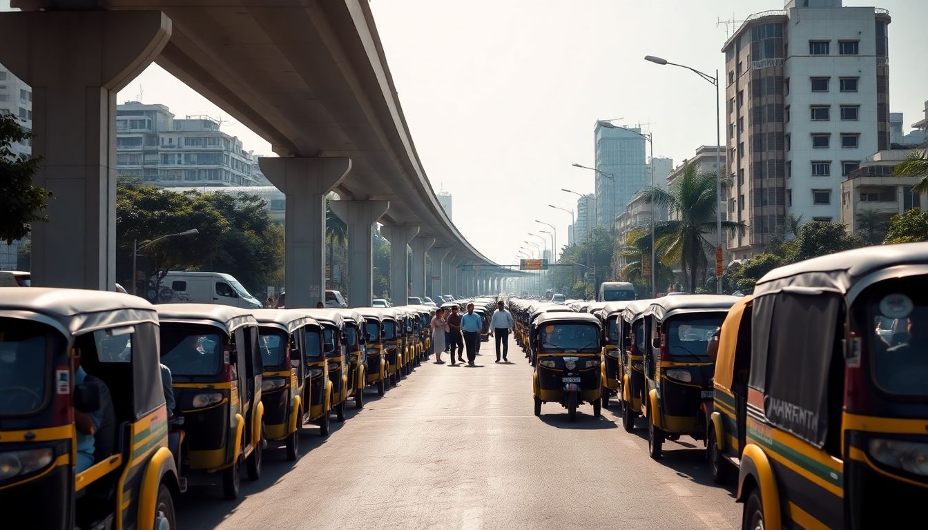 Mumbai Auto Drivers Block Kandivli Link Road in 3-Day Strike Over Marathi Rule