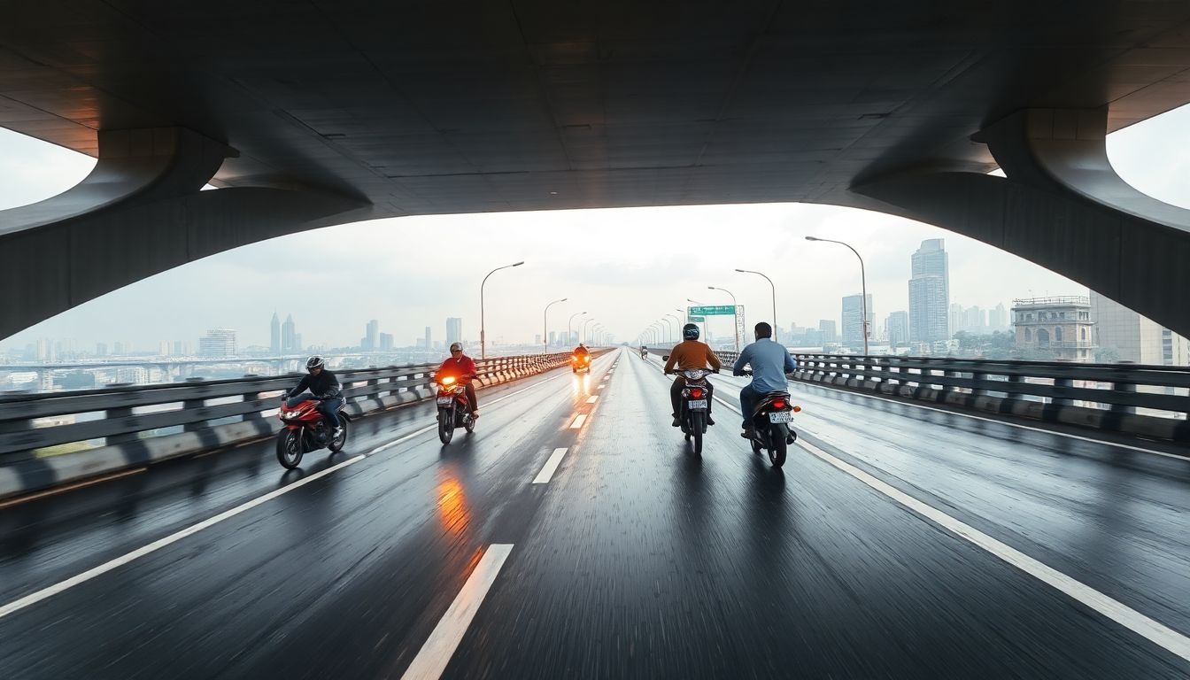Smooth Surface On Mrinaltai Gore Flyover Arm Causes Bikers To Skid in Goregaon
