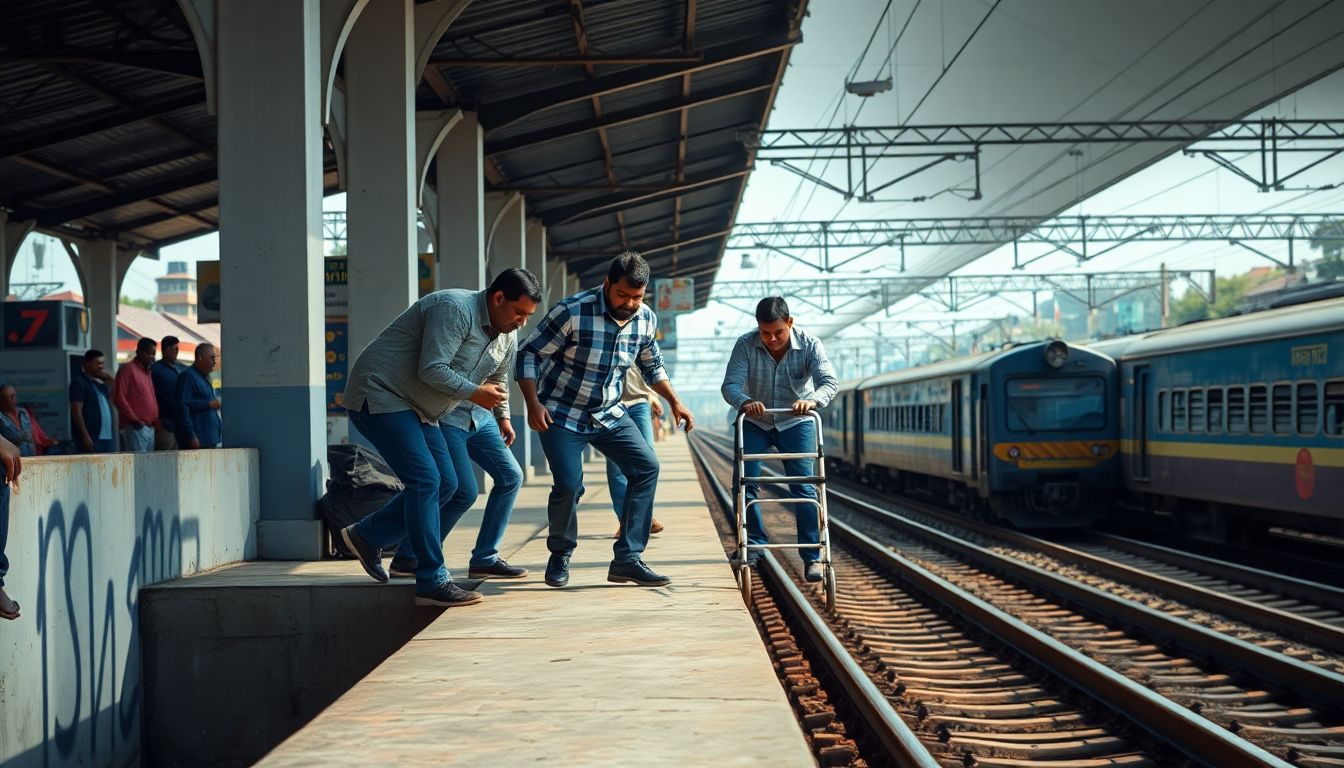 Passengers Pull Differently-Abled Man to Safety at Ambernath Railway Station