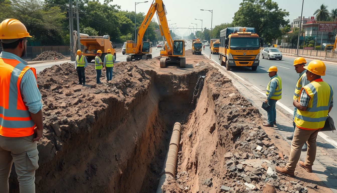 Major Leak in Mumbai-III Water Pipeline at Teen Hath Naka in Thane Prompts Emergency Work