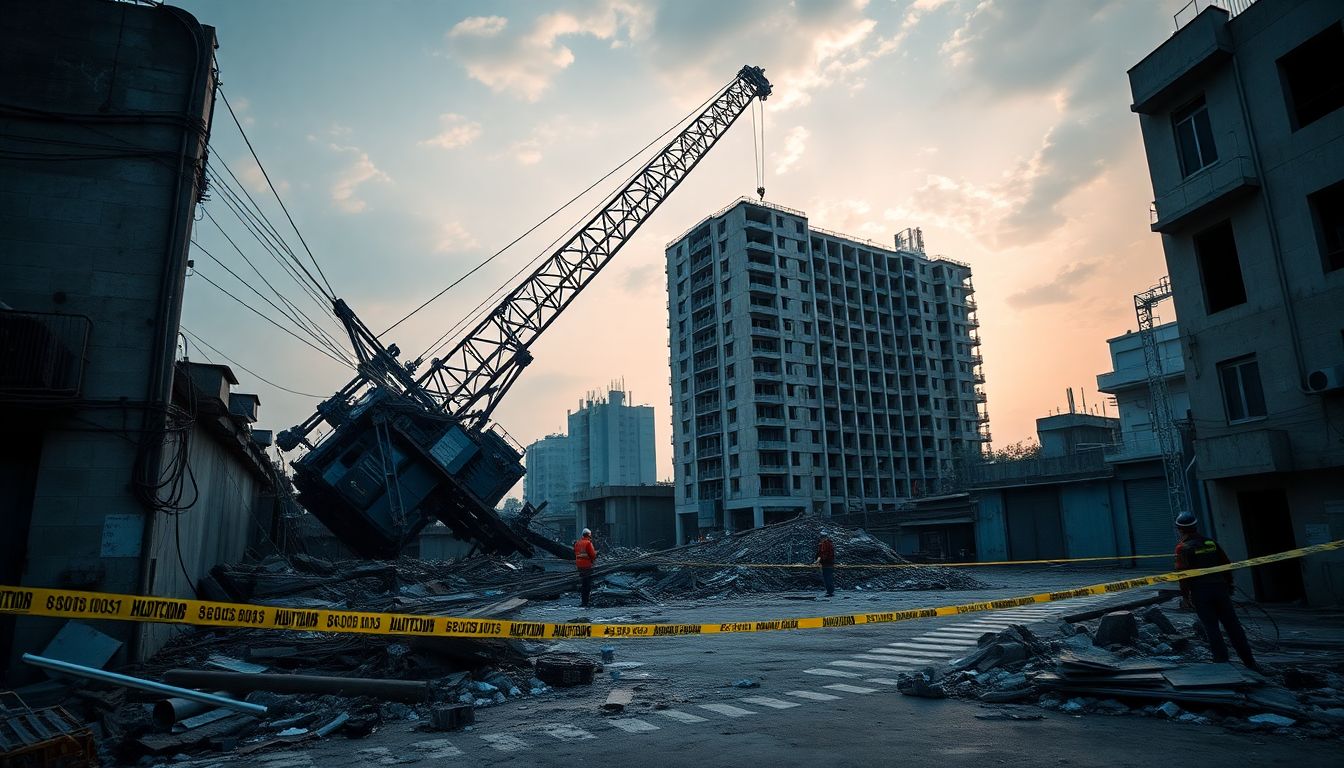 Crane Collapses During Kurla Demolition, Injuring 10 and Damaging Structures