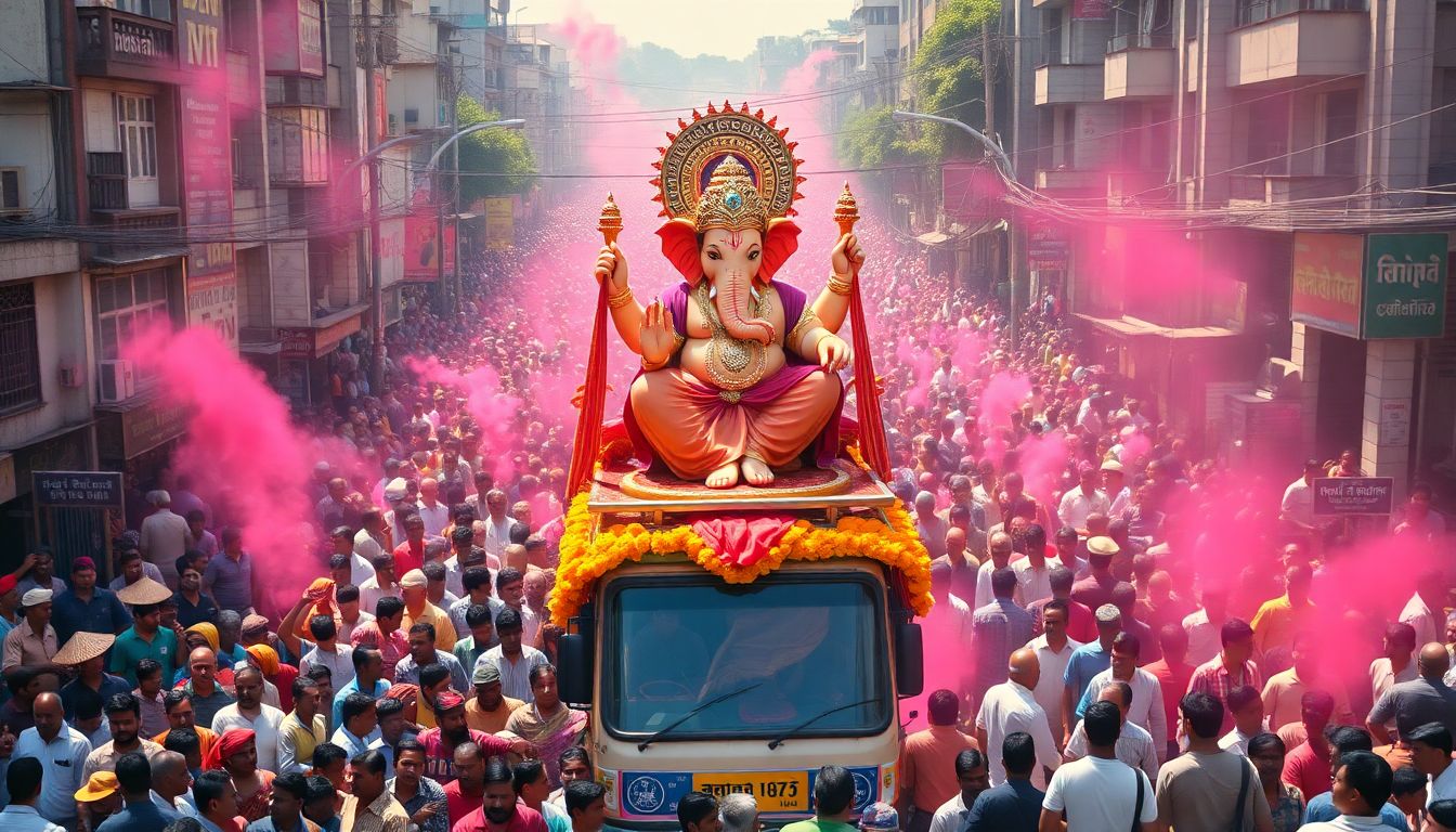 Mumbai Mandals Welcome Ganesha Idols in First Maha-Aagman Sohala at Lalbaug-Parel