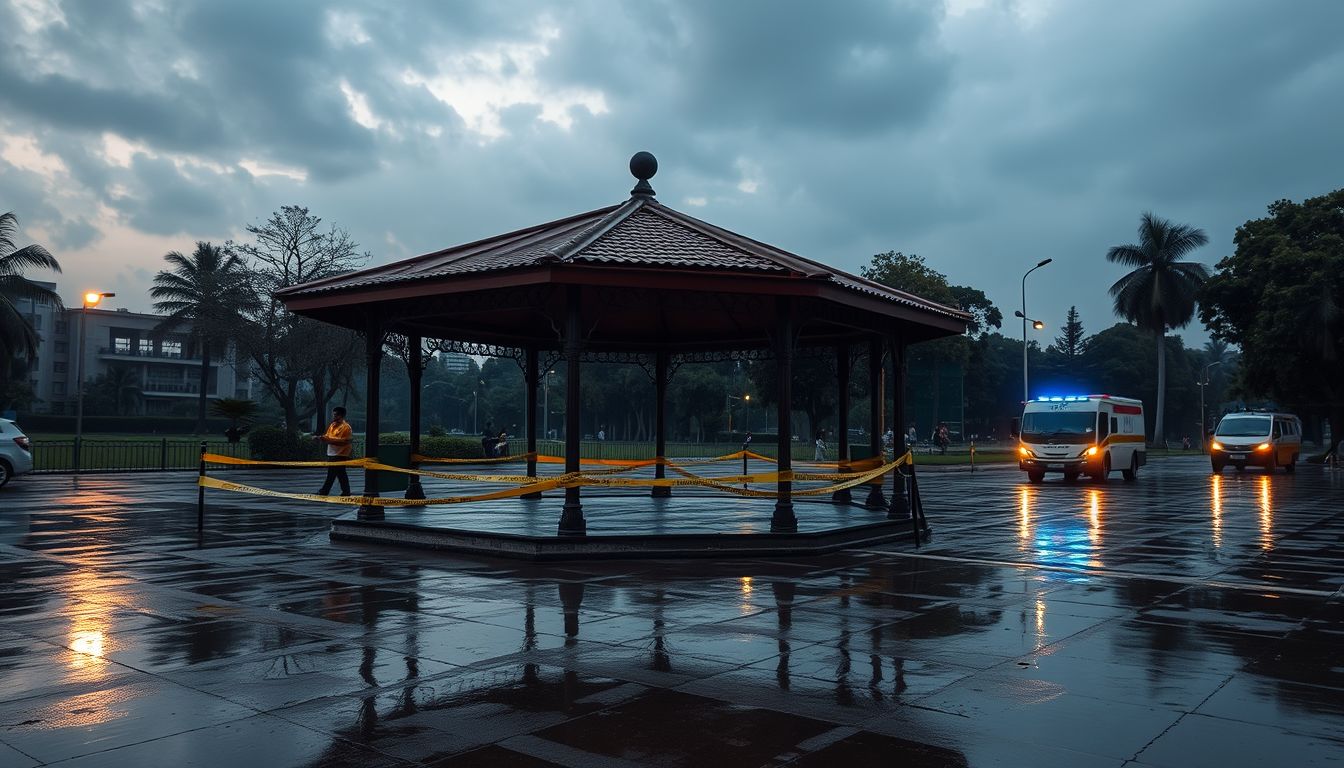 Five Senior Citizens Injured as Gazebo Collapses in Sion's Mala Garden