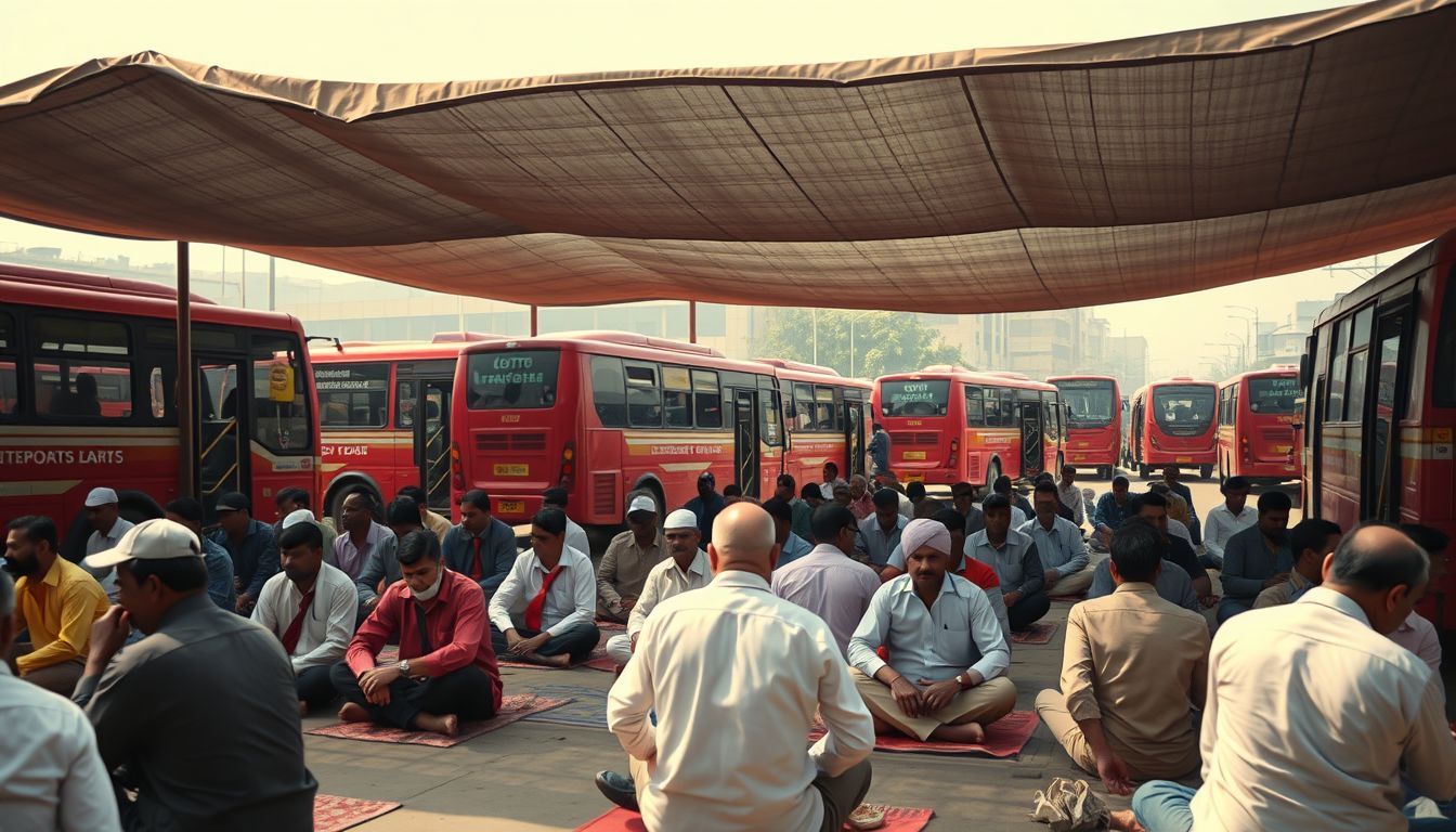 BEST Workers Launch Indefinite Hunger Strike Over Wages and Budget Merger