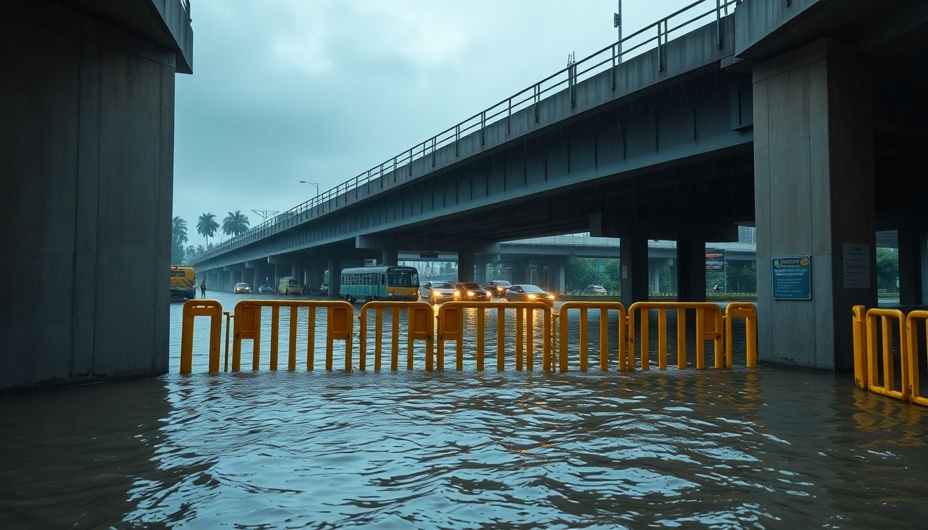 Heavy Rain Forces Closure of Andheri East Subway and Floods Western Express Highway
