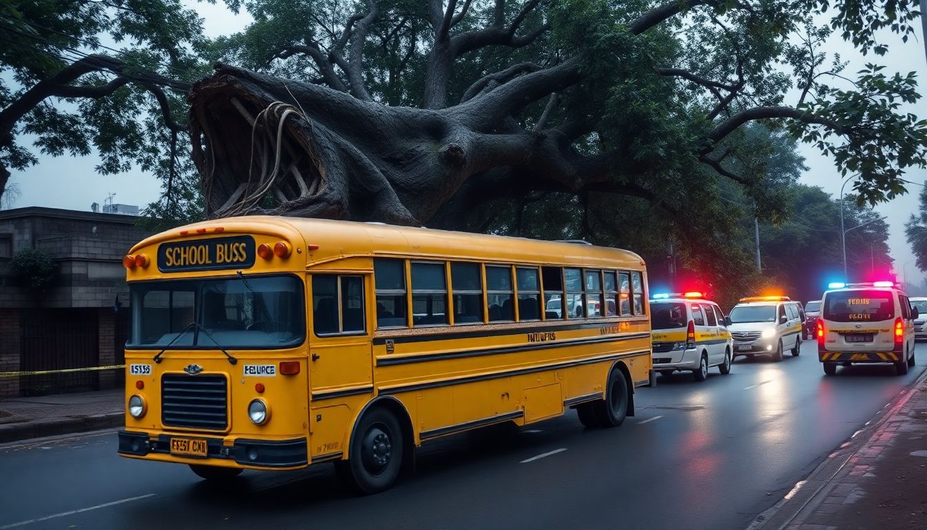 11-Year-Old Student Killed, Four Injured as Tree Falls on School Bus in Chembur