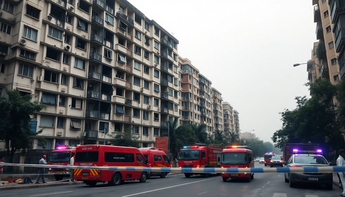 One dead and 21 injured in Mira Road residential building fire