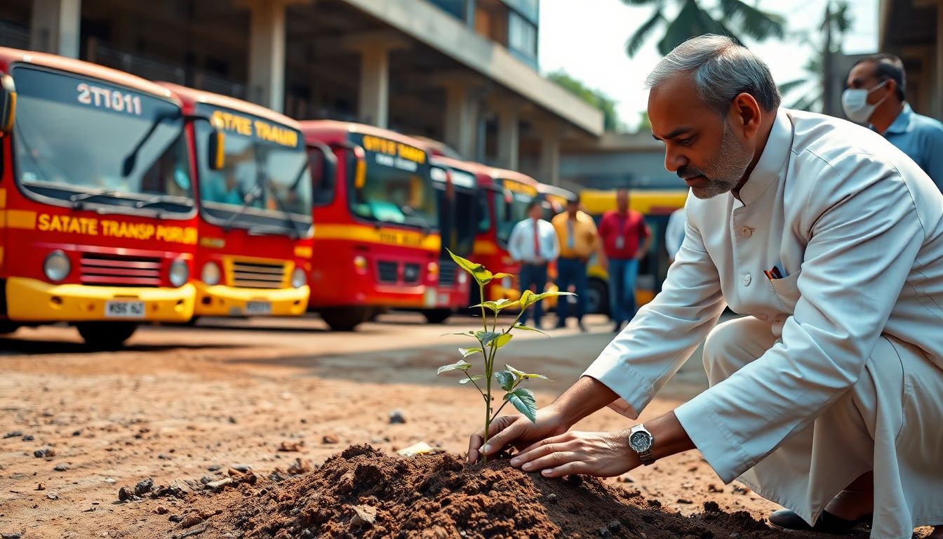 MSRTC Launches Statewide Tree Plantation Drive From Vidyavihar