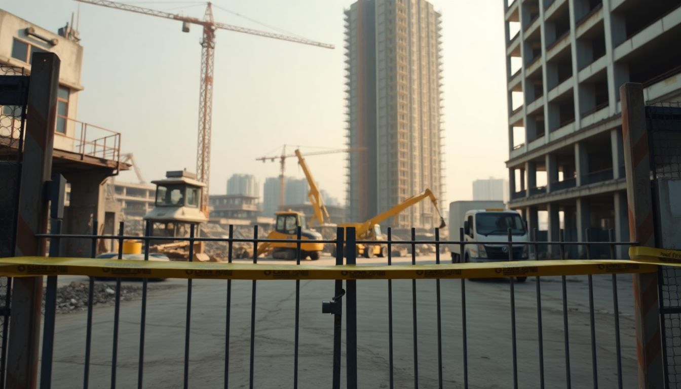 NMMC Seals Avenue Supermart Construction Site in Turbhe Over Dust Violations