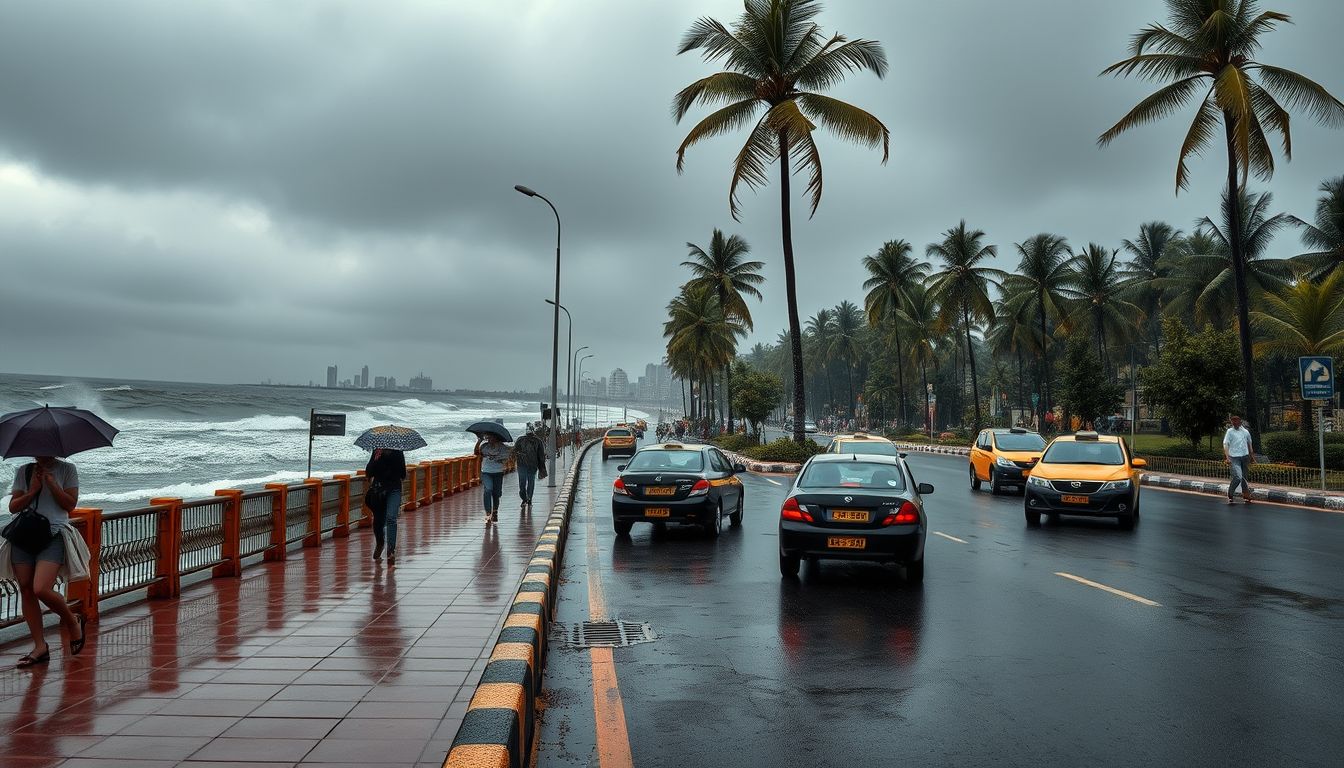 IMD Forecasts Light Rain for Mumbai as Winds Reach Up to 60 Kmph