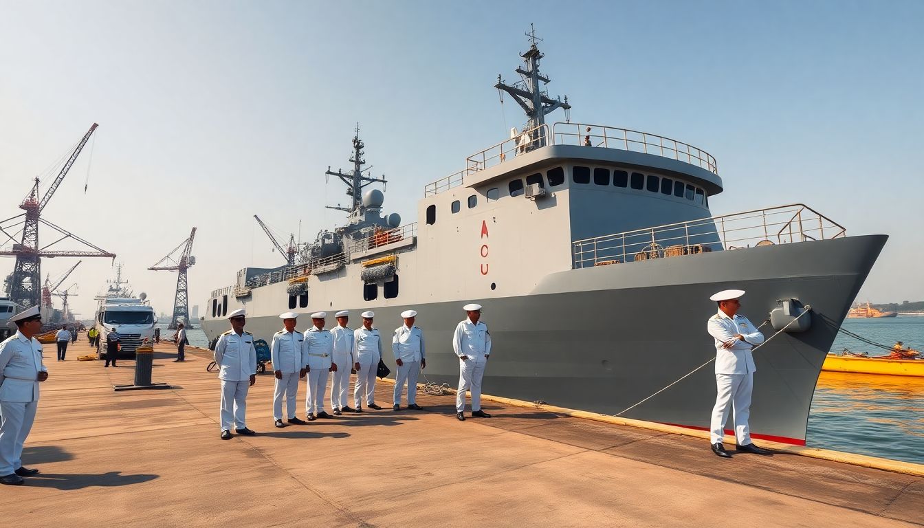 Indian Navy Commissions Diving Support Vessel Nipun at Naval Dockyard in Mumbai