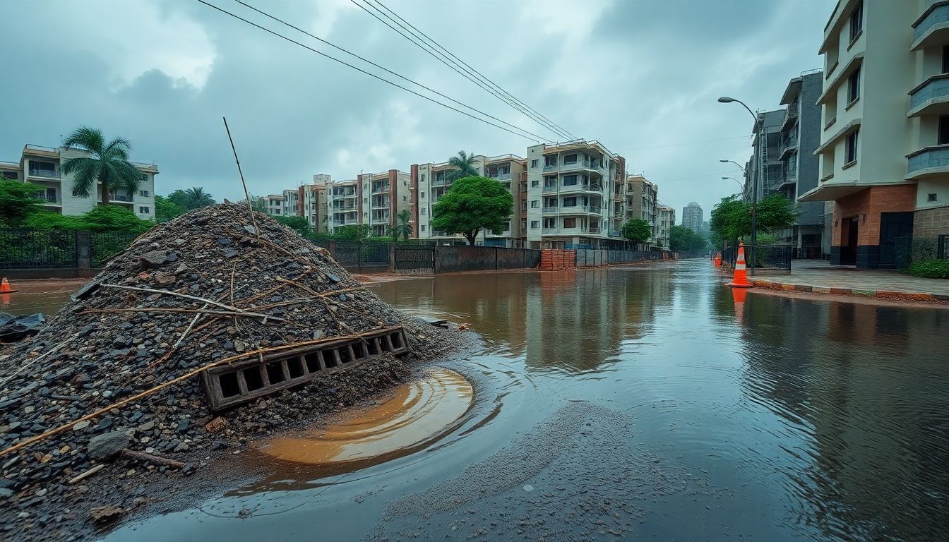 Vikhroli Residents Blame Construction Debris for Saturday Waterlogging