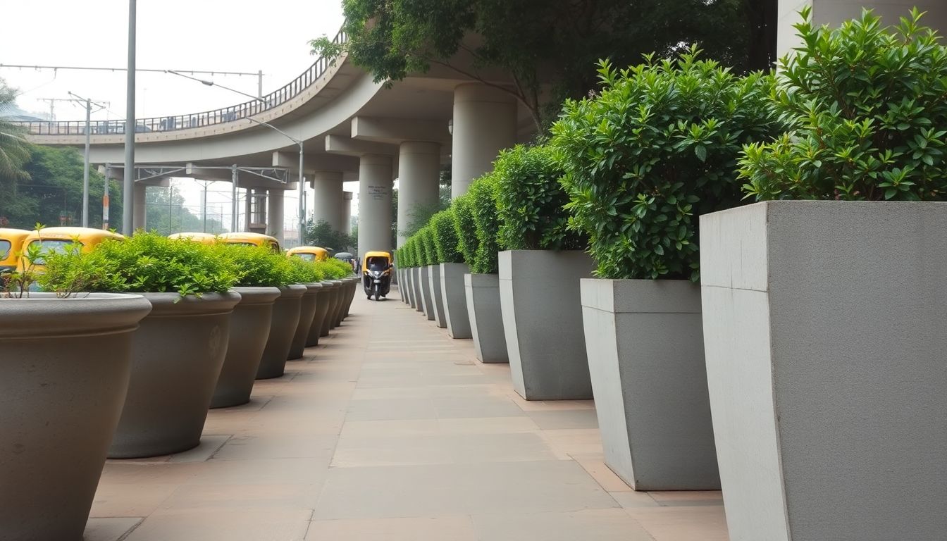 NGO demands BMC clear corporate cement planters blocking Andheri East footpath