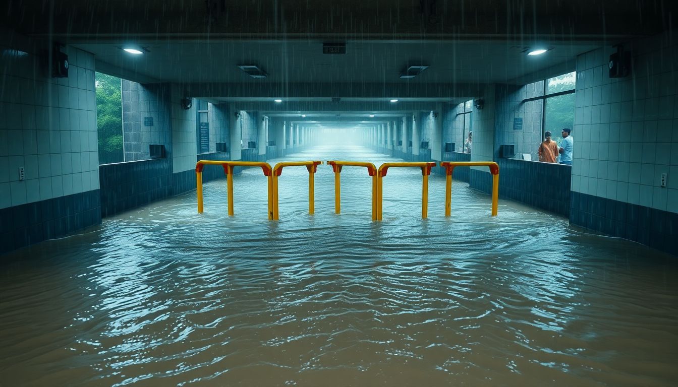 Heavy Rain Floods Andheri Subway as IMD Issues Red Alert for Thane
