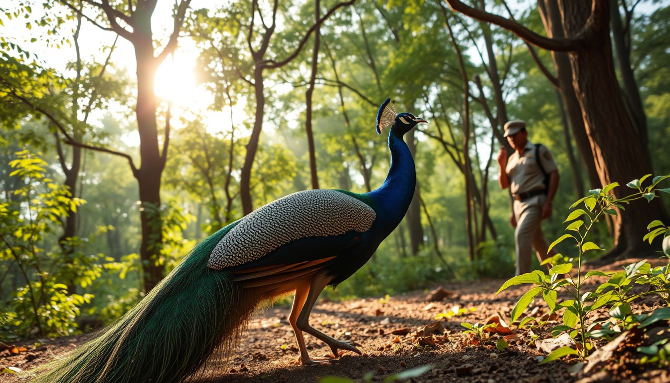 Peacock Rescued Near Gorai Vipassana Pagoda Released Into Wild