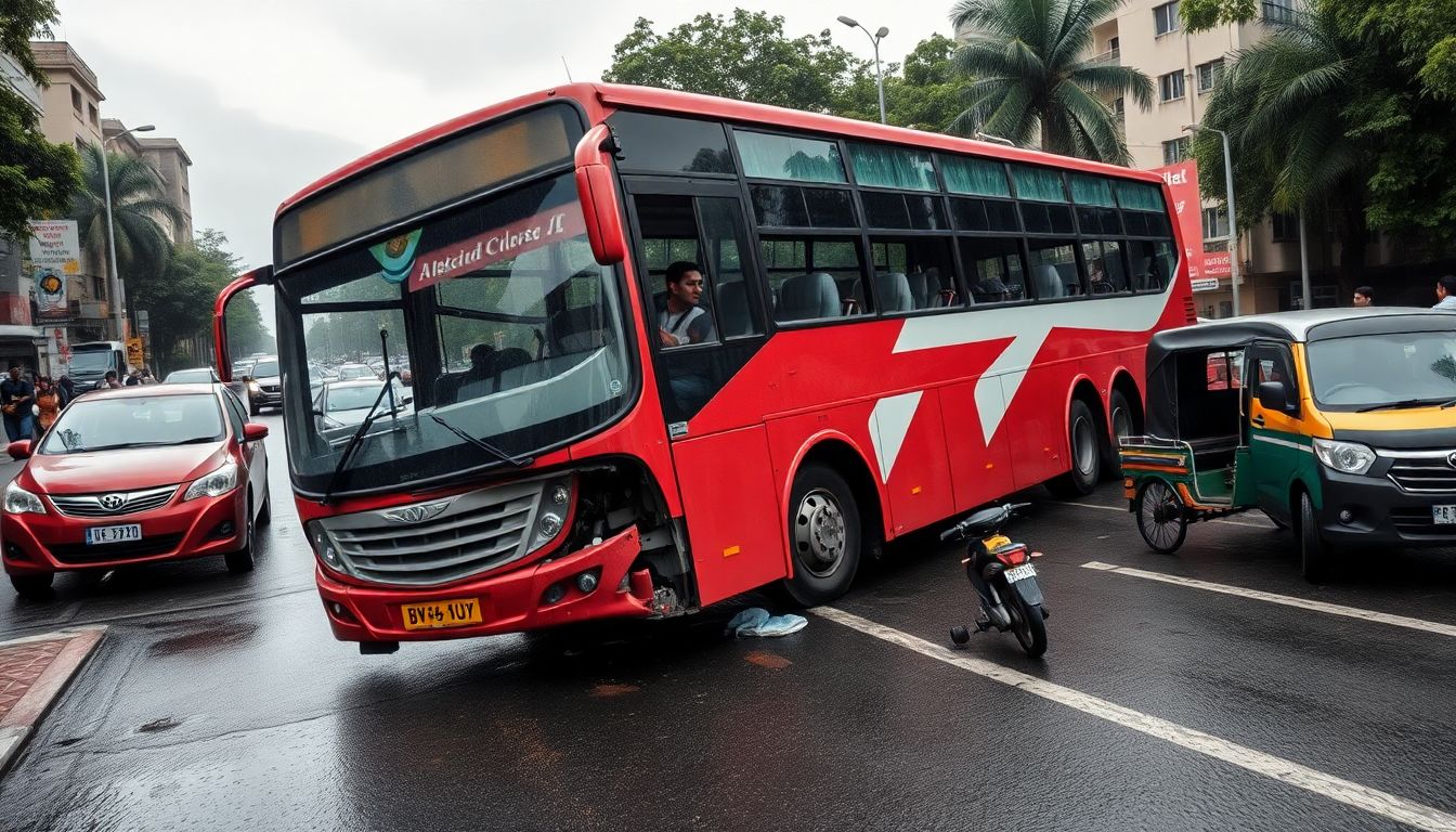 BEST wet-lease bus rams 14 vehicles in Andheri after suspected brake failure