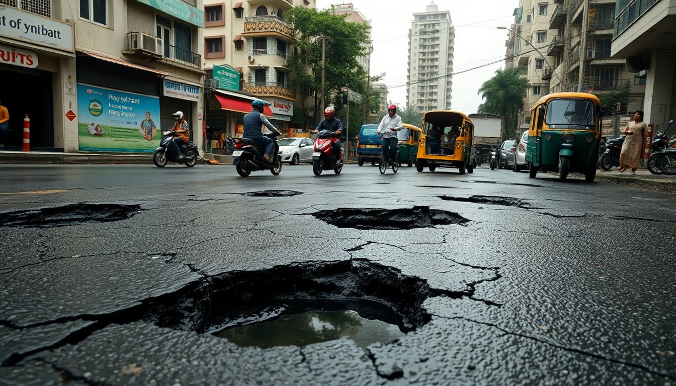 Kalyan-Dombivli Residents and Leaders Slam KDMC Over Worsening Potholes