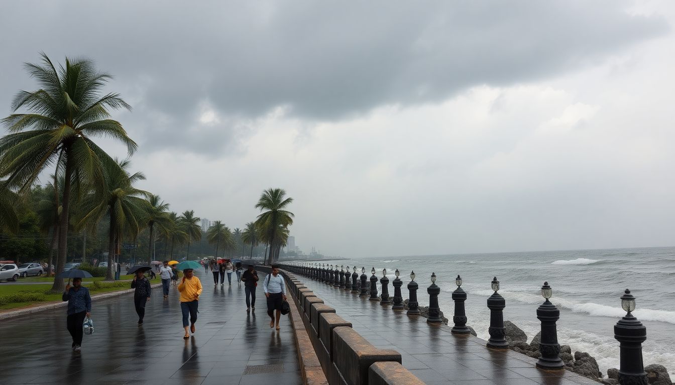 IMD Forecasts Light Rain and Gusty Winds for Mumbai With No Alert Issued