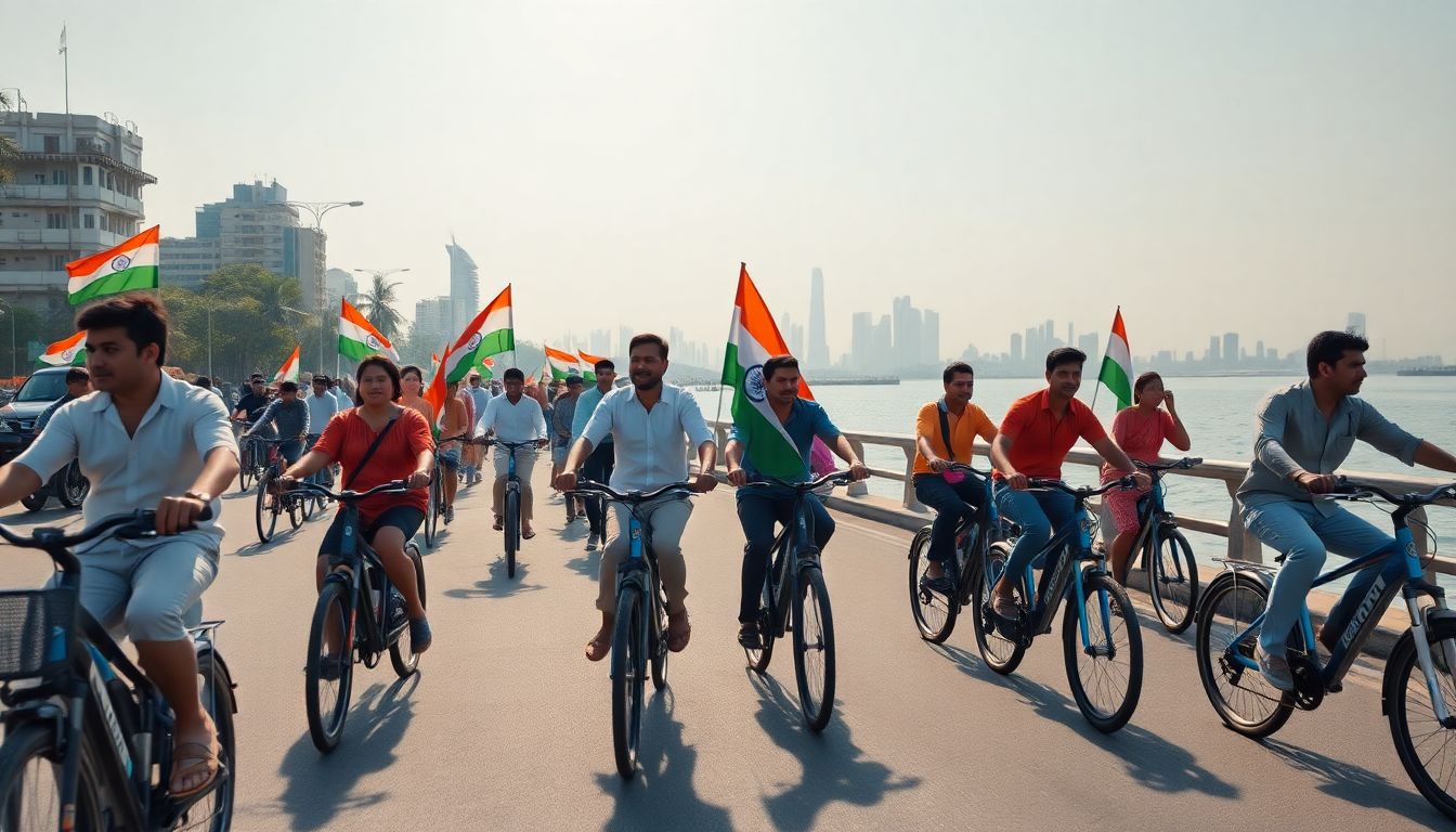 BMC Organises Tiranga and E-Bike Rallies Across Mumbai Wards