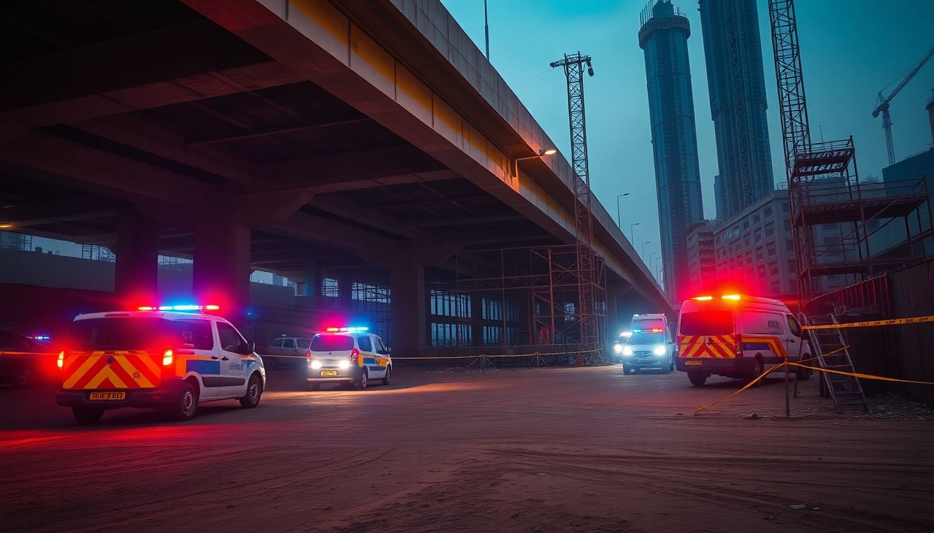 Three Dead After Speeding BMW Flies Off Mumbai Bridge into Construction Site