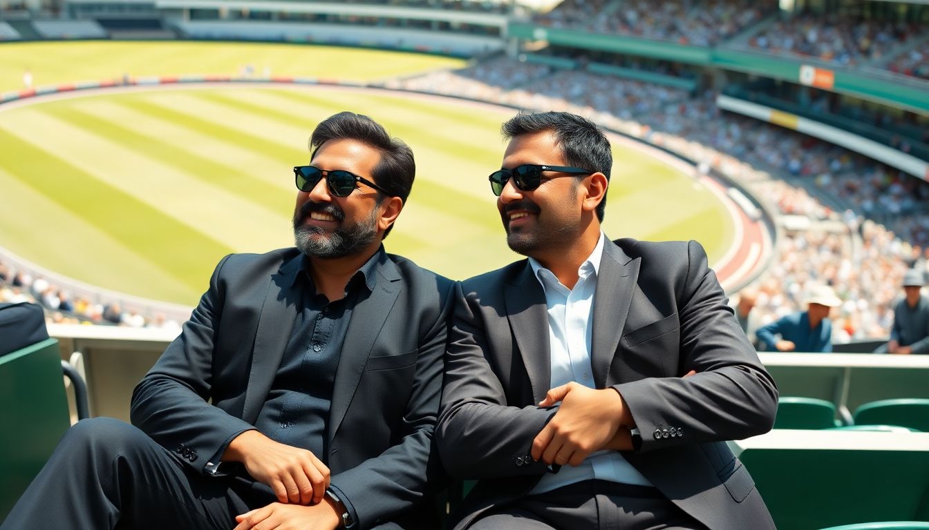 Saif Ali Khan and MS Dhoni spotted together watching India vs England match at Lord's