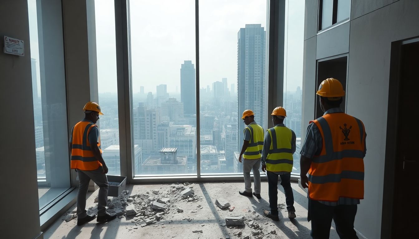 BMC Demolishes Unauthorised Construction in Four Rustomjee Crown Flats in Prabhadevi