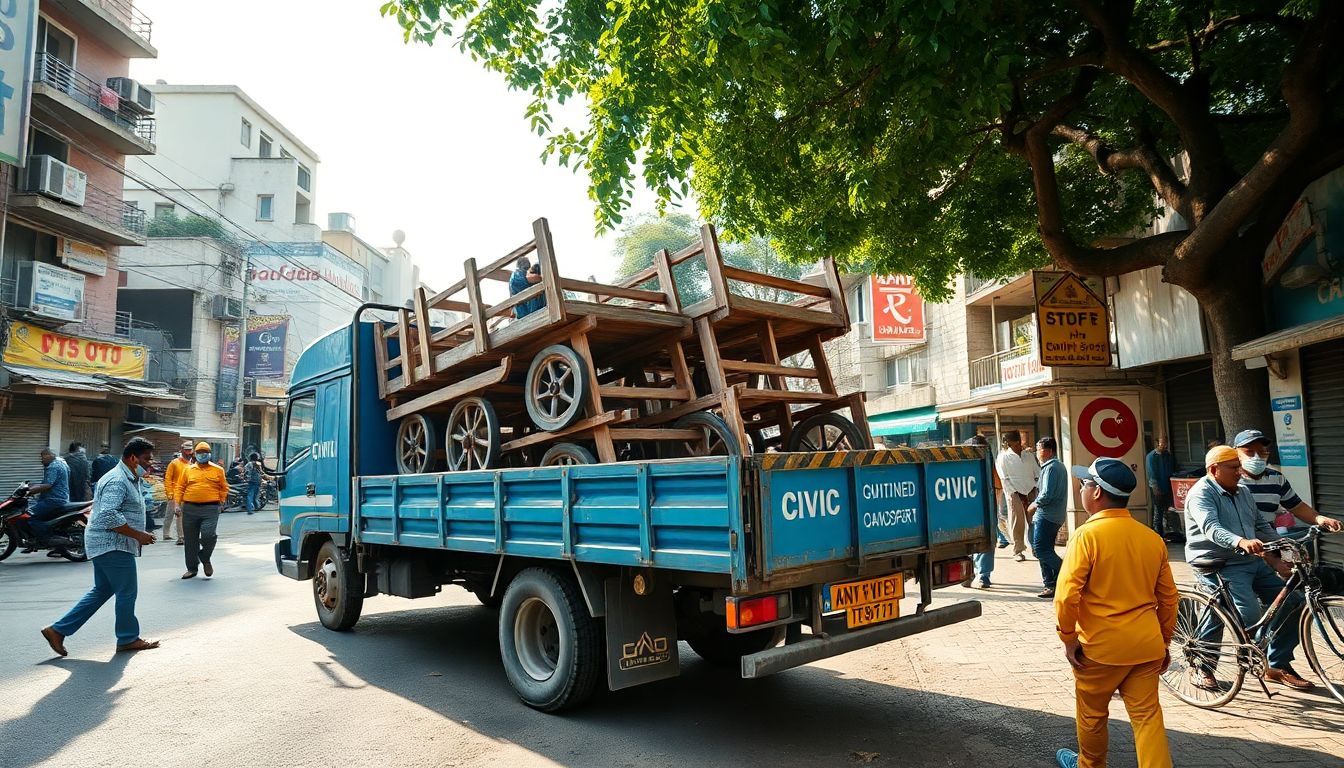 Panvel Civic Body Conducts Anti-Encroachment Drive at Market Yard, Seizes Handcarts