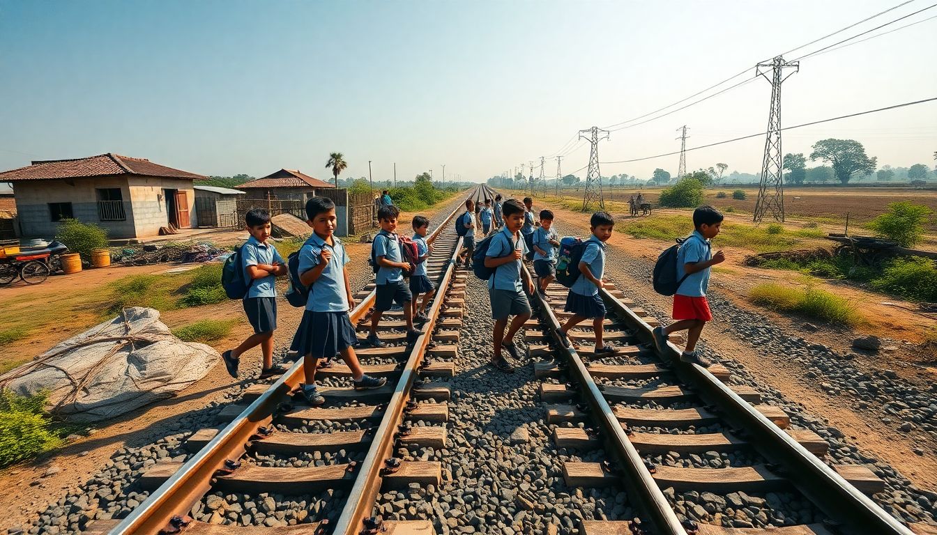 Vadhiv Villagers in Palghar Demand Safe Road Access Over Risky Railway Tracks
