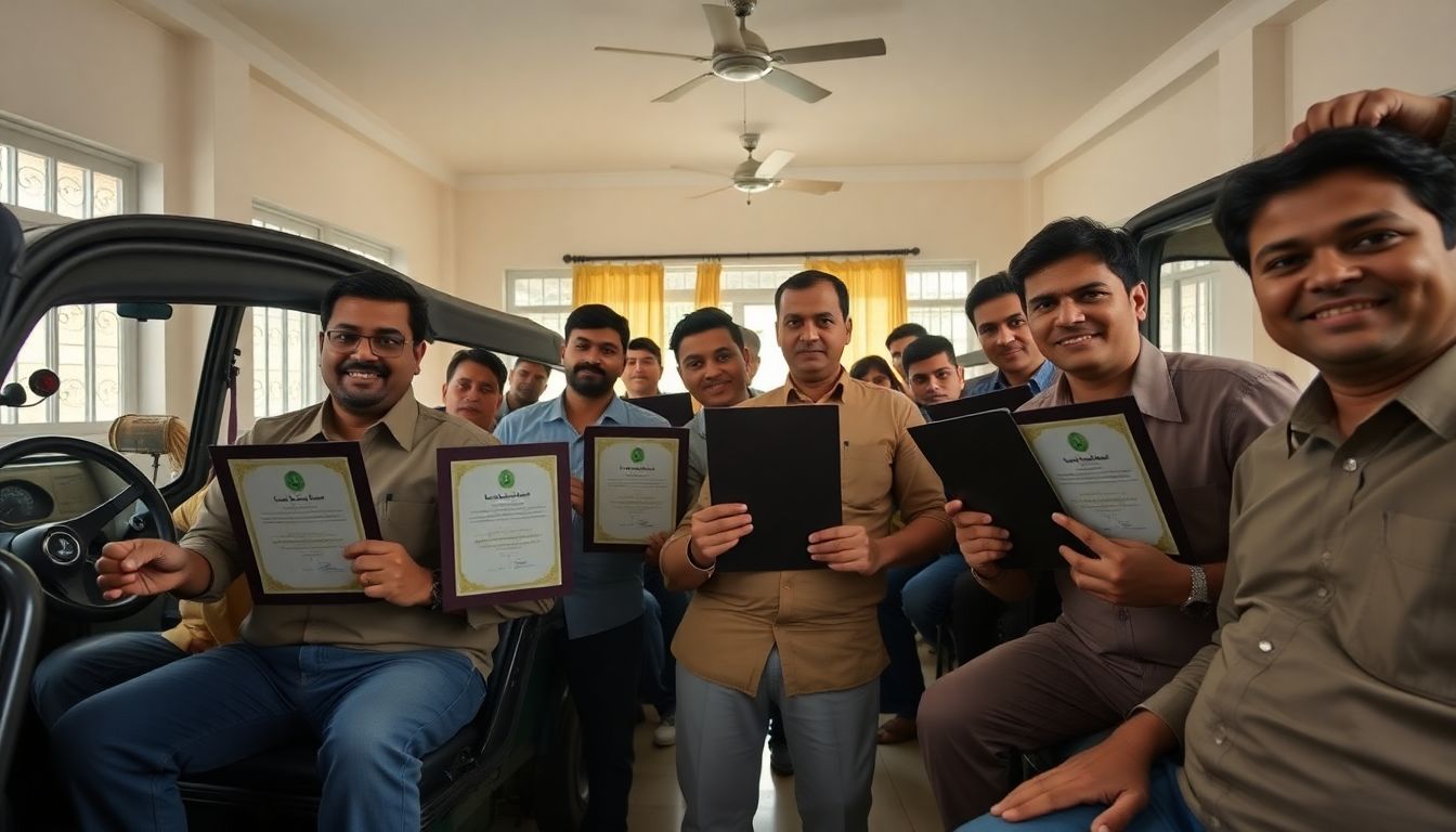 10 Kalyan Auto and Taxi Drivers Complete Marathi Language Training Programme