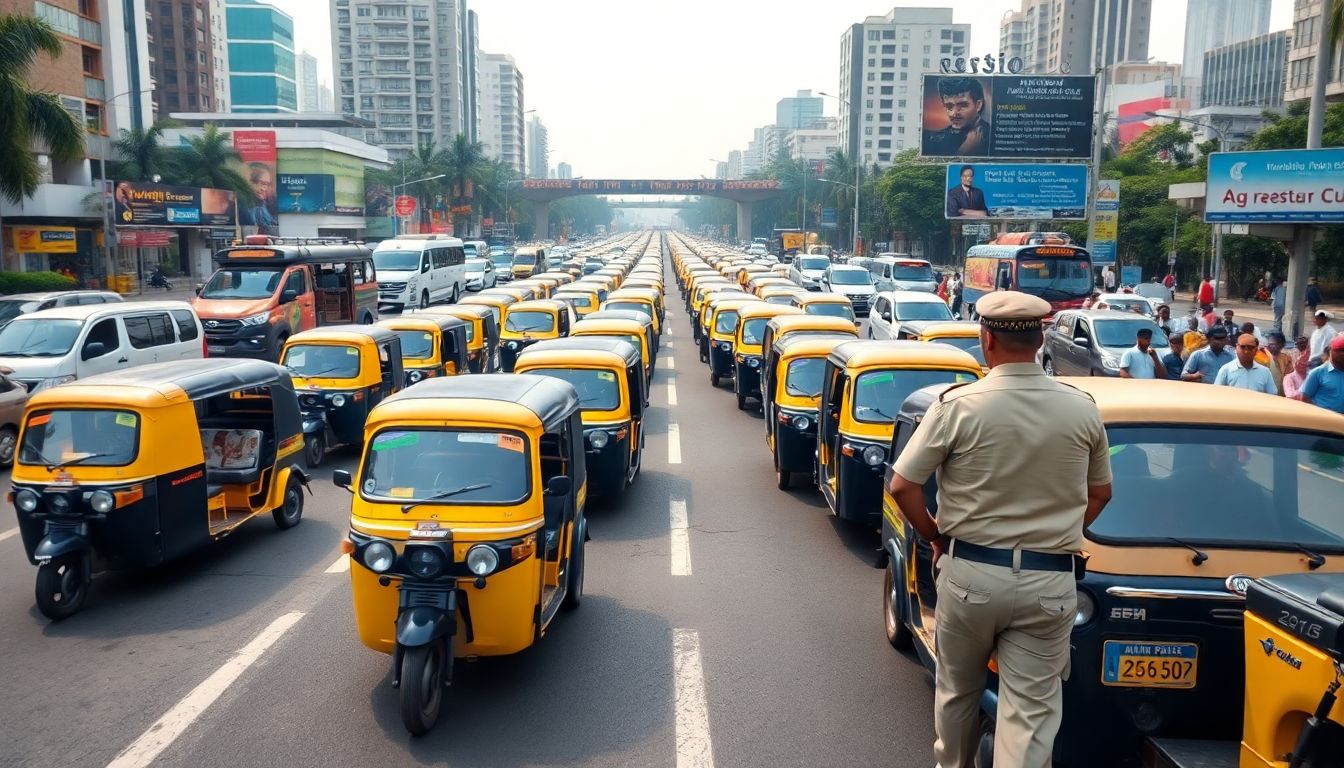 Auto Drivers Protest Marathi Rule On Kandivali Link Road, Slowing Traffic
