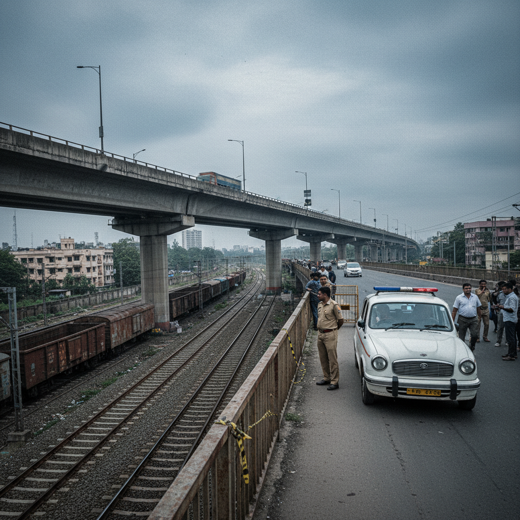 One Dead, One Injured After Bike Falls Off Railway Bridge on Mumbai-Agra Highway