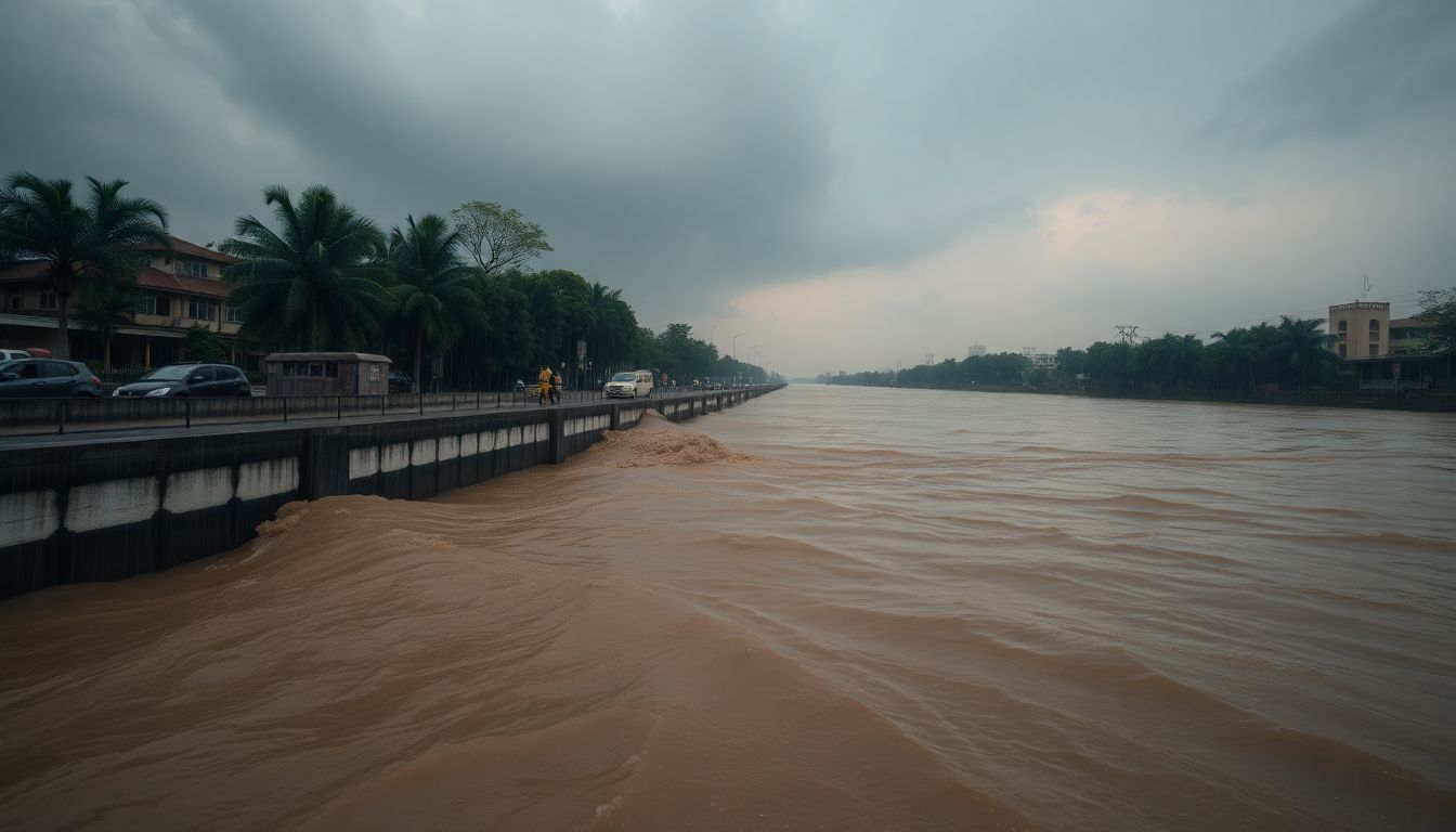 Mithi River Water Level Rises After Heavy Rain Testing BMC Desilting Claims