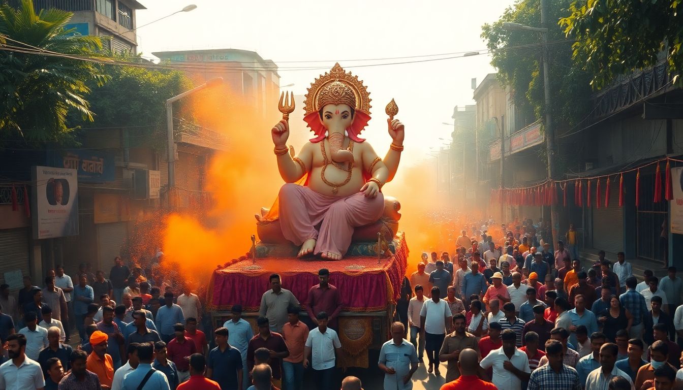 Sakinakyacha Maharaja Welcomed with Grand Aagman Procession in Saki Naka