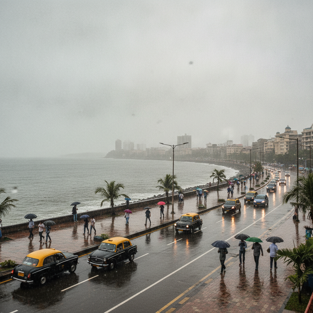 IMD Forecasts Light To Moderate Rain For Mumbai As AQI Stays In Good Category