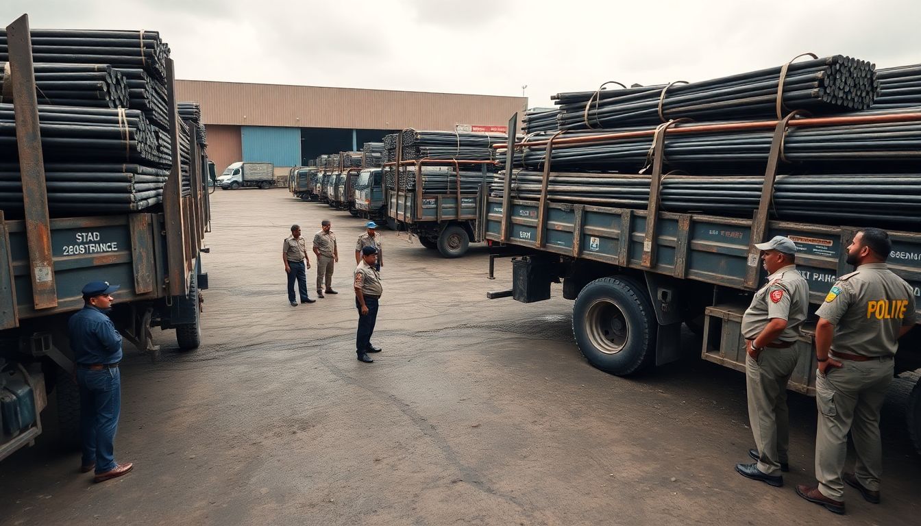 Kongaoan Police Bust Iron Rod Theft Racket in Bhiwandi, Seize Goods Worth Rs 43.89 Lakh