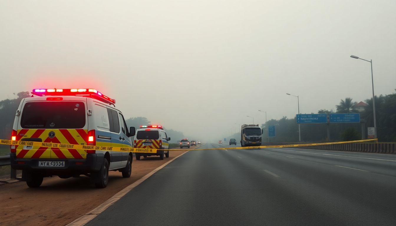 Three Family Members Killed in Car Crash on Mumbai-Goa Highway Near Lanja