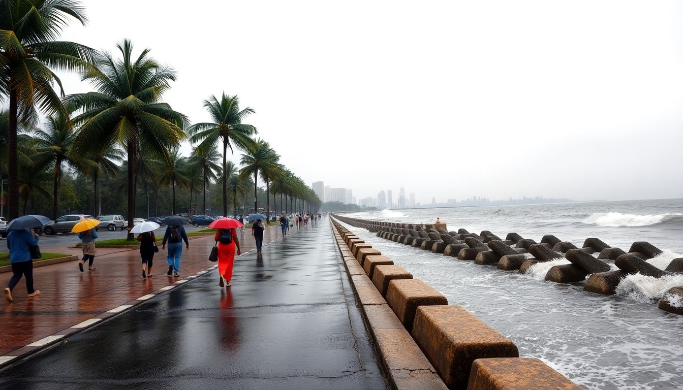 IMD Forecasts Moderate Rain and Gusty Winds for Mumbai as Air Quality Stays Good