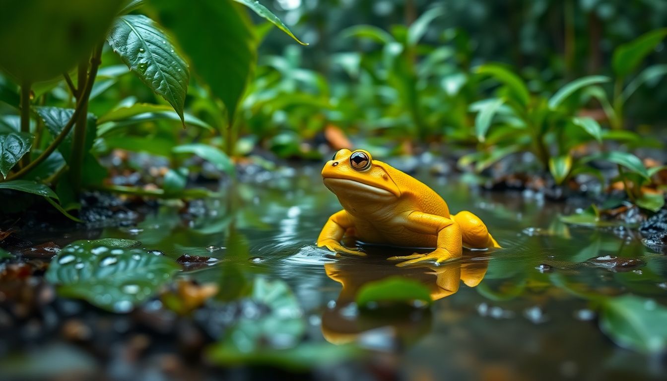 Indian Bullfrogs Turn Bright Yellow for Annual Mating Ritual in Mumbai Aarey Forest