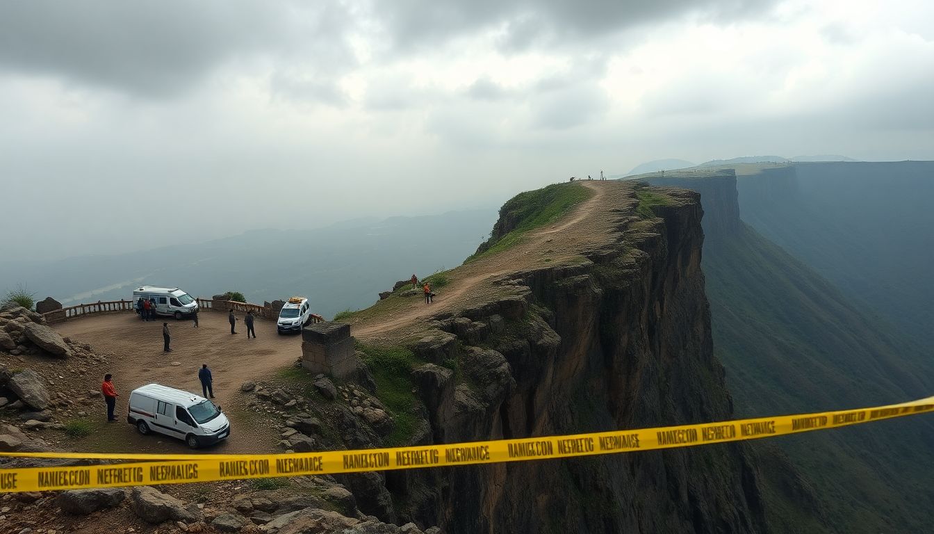 Family of Three Dies in Fall From Khavda Hill in Chhatrapati Sambhajinagar