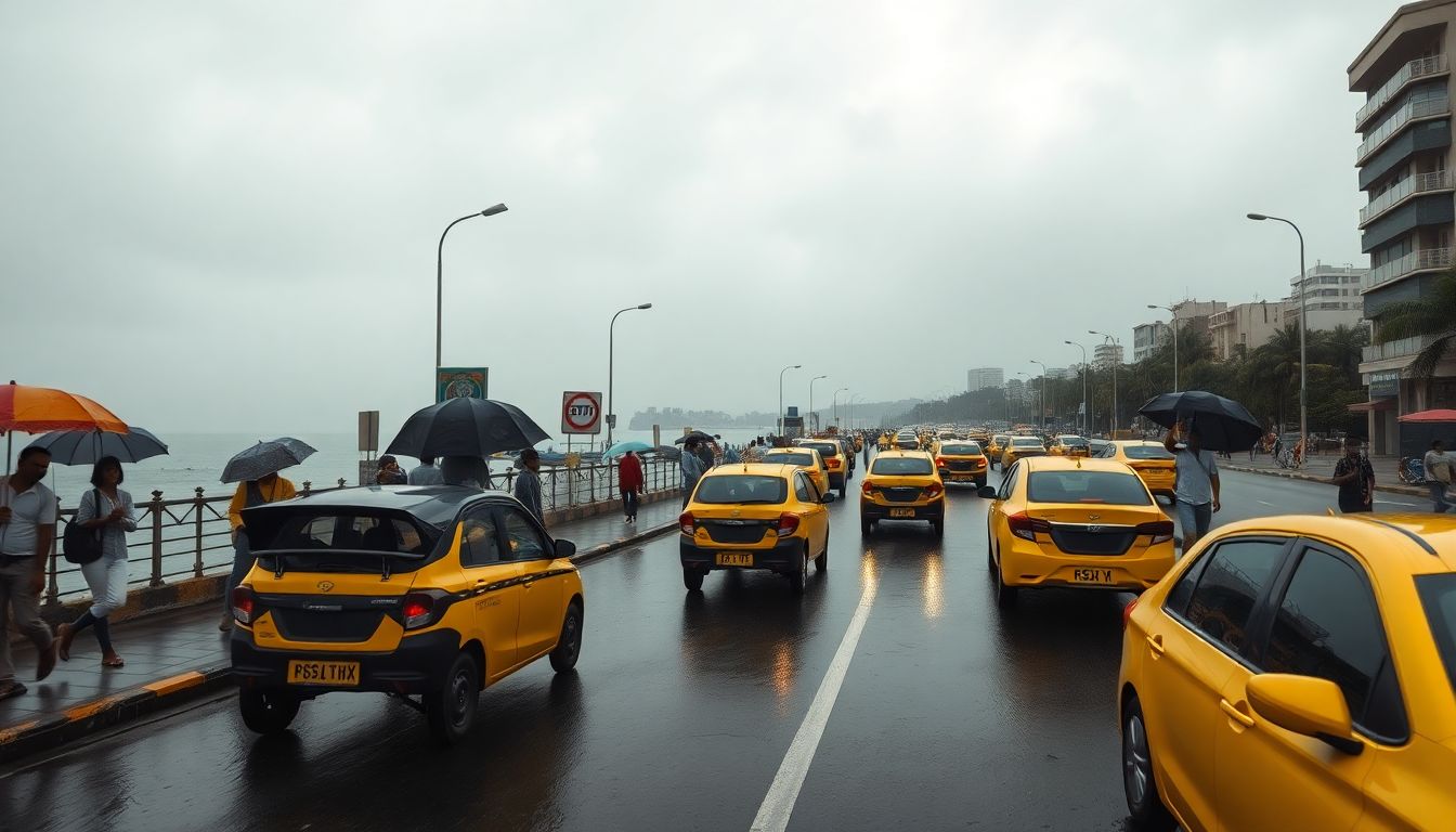 Mumbai Forecasts Light To Moderate Rain Under Cloudy Skies