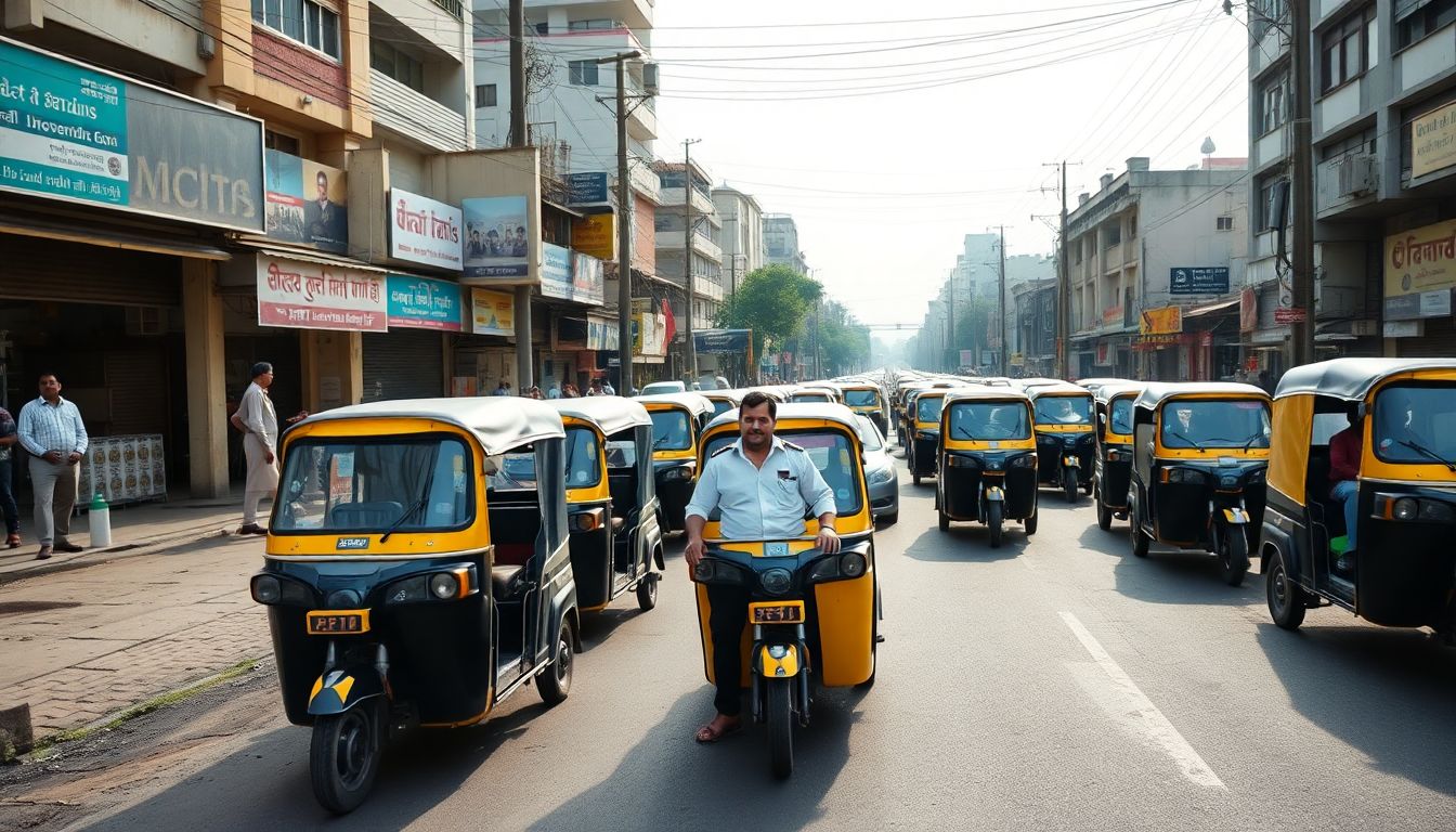Mira Road Auto Drivers Protest Marathi Mandate; RTO Fines 25