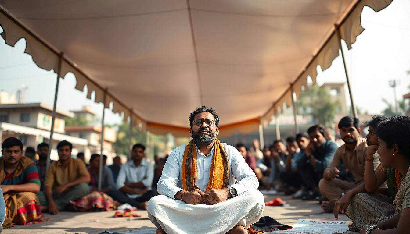 Activist Deepak Rannaware Begins Indefinite Hunger Strike in Jalna