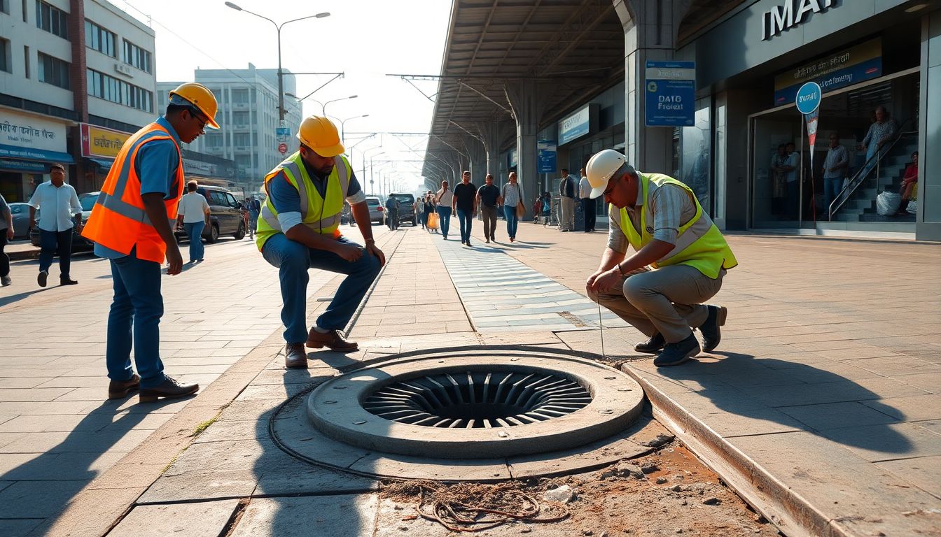 BMC Covers Dangerous Open Drain Near Sion Railway Station