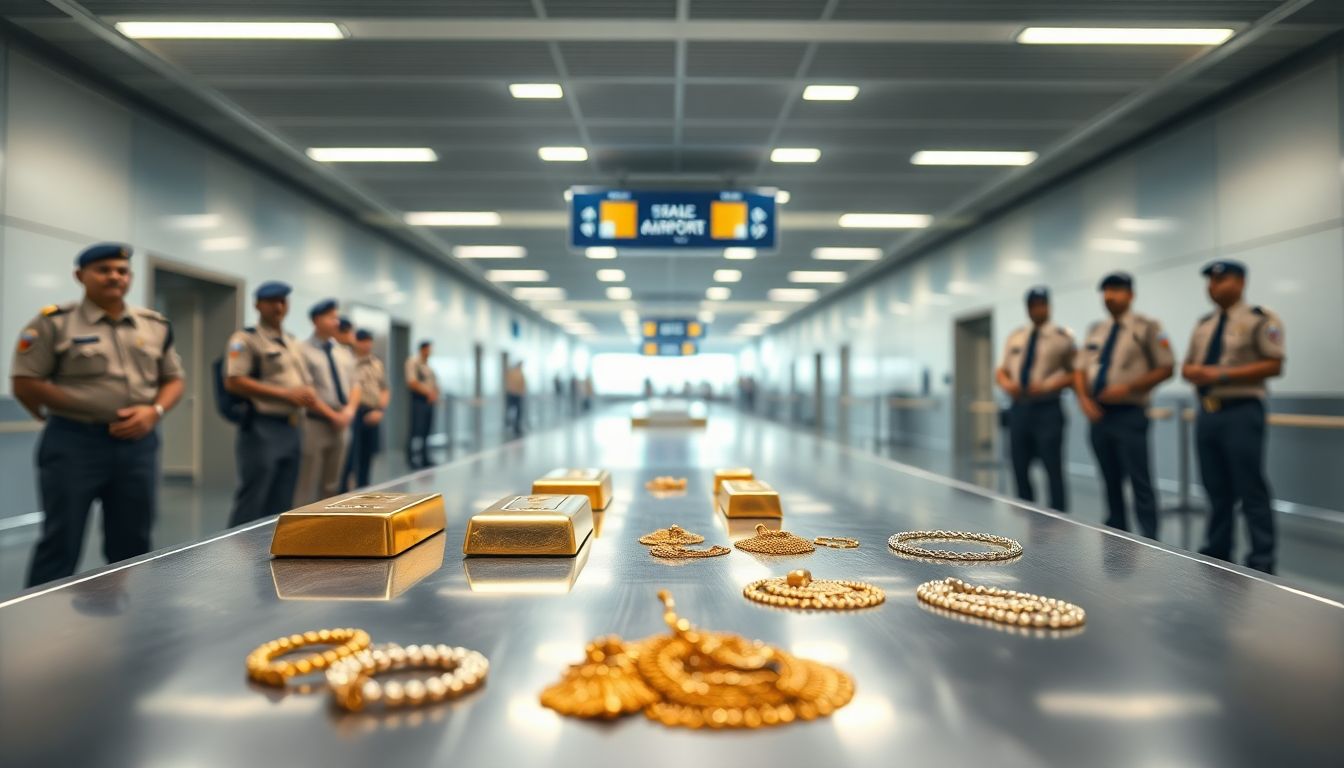 Six Arrested as DRI Seizes 5.1 kg Gold Worth ₹7.49 Crore at Mumbai Airport