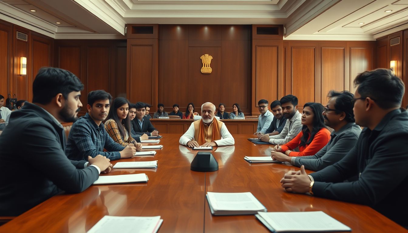 Chandrakant Patil Interacts With College Students at Mantralaya