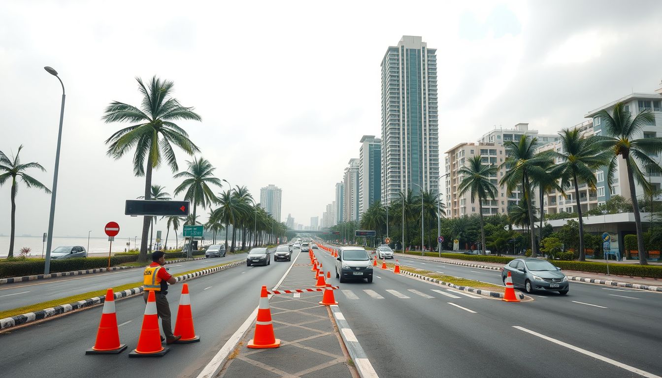 Navi Mumbai Police Announce Palm Beach Road Traffic Curbs on August 15 and 16