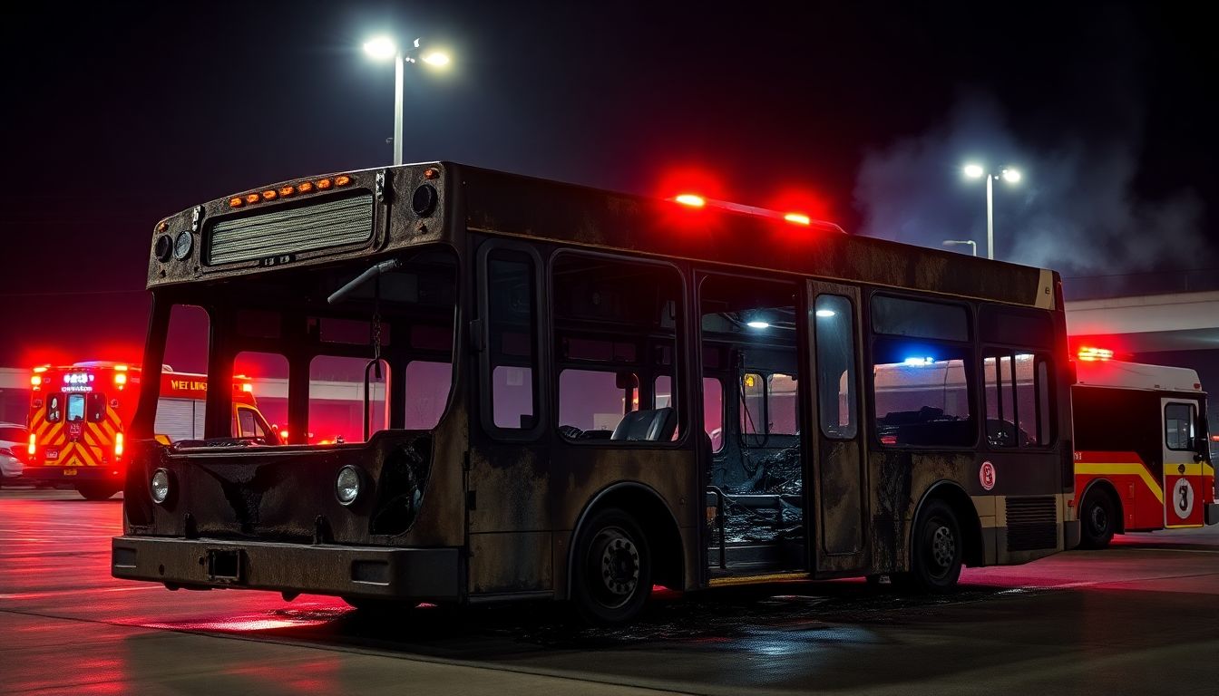 Electric NMMT AC Bus Gutted in Fire at Turbhe Depot in Navi Mumbai
