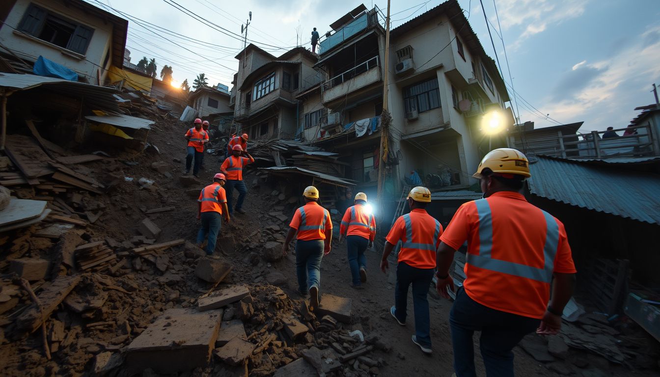 Two Dead and Six Trapped After Landslide Hits Kurla West Chawl in Mumbai