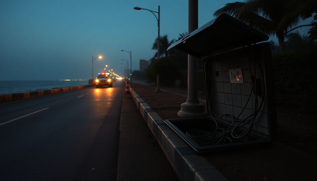 Five Held for Stealing Coastal Road Streetlight Cables in Worli