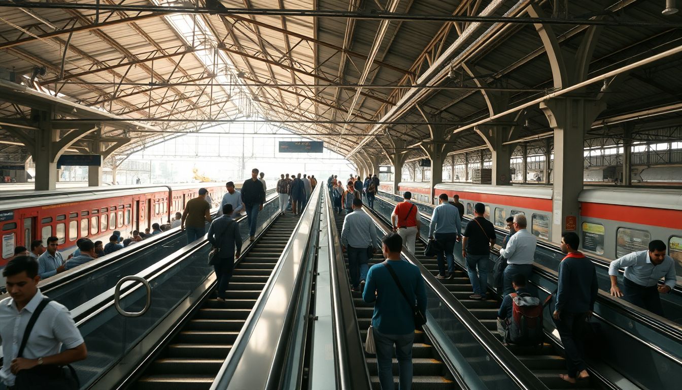 Mumbai Railway Station Escalators to Restart in Two Minutes Under New System